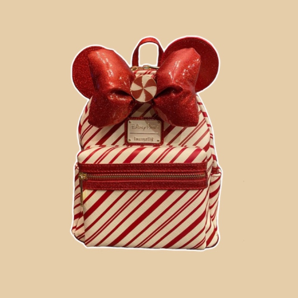 Loungefly Bag Women’s Minnie Holiday Candy Cane